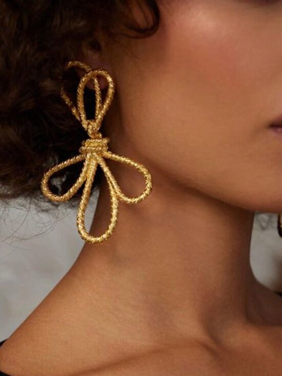 Jewelry - Gold Sexy Women's Bow Knot Earrings